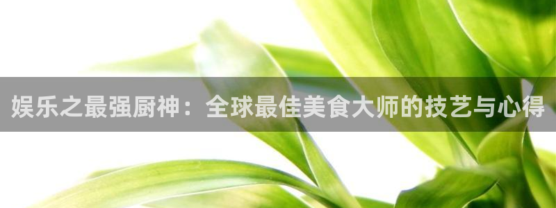凯发官网首页：娱乐之最强厨神：全球最佳美食大师的技艺与心得