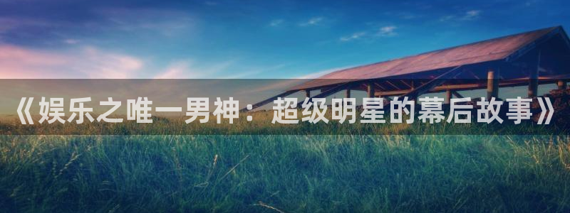 凯发苑第一社区：《娱乐之唯一男神：超级明星的幕后故事》